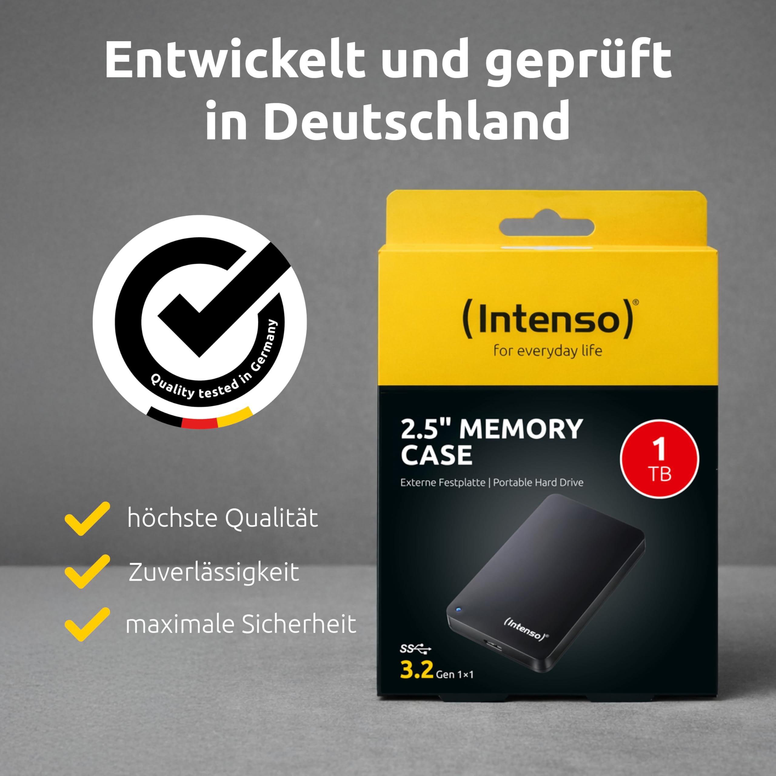 Intenso HDD Esterno 2.5 Cal USB 3.0 1000 GB 5400 RPM 6000 Mb/s Nero