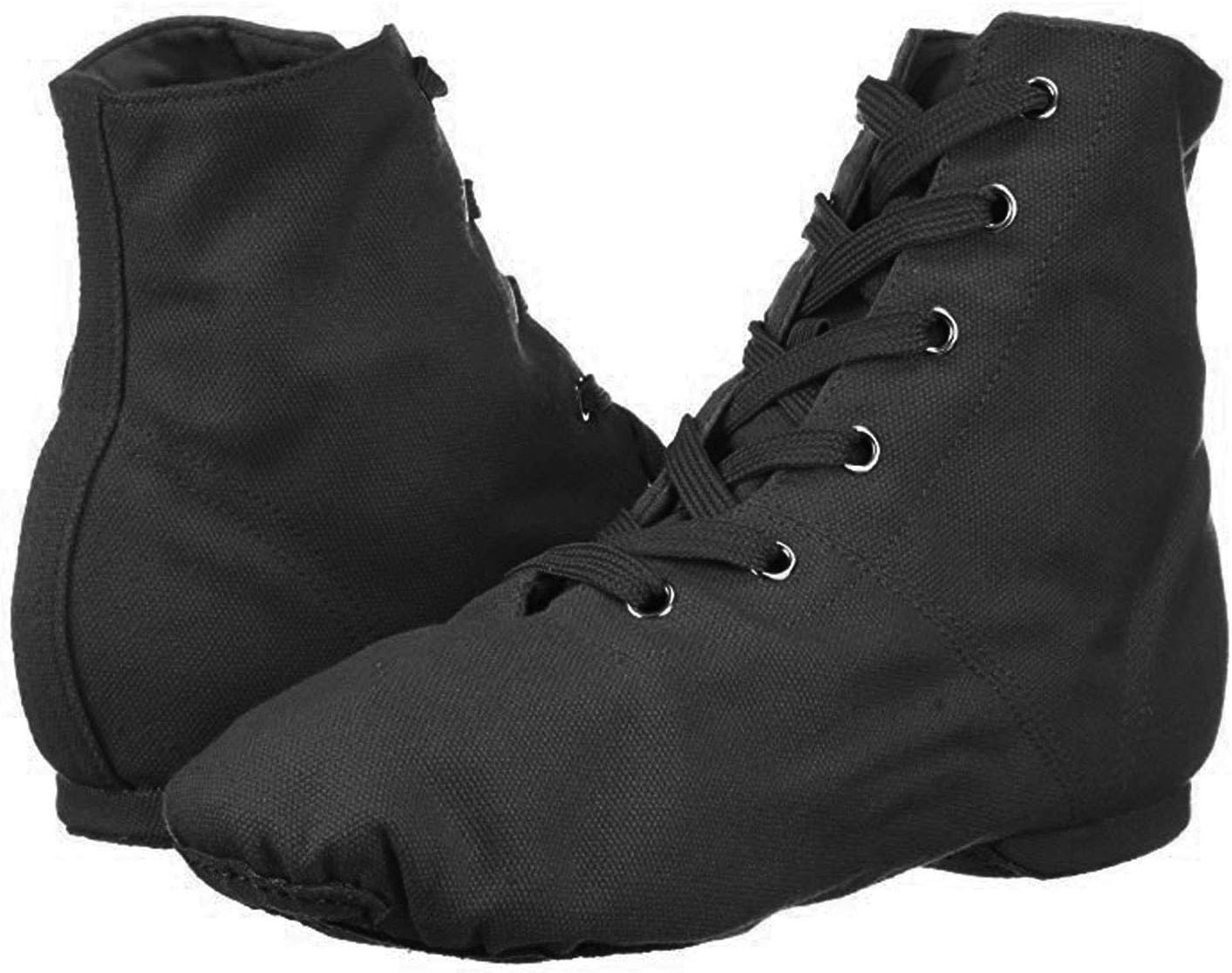Danzcue Womens Canvas Lace up Jazz Boot Shoes - Image 5