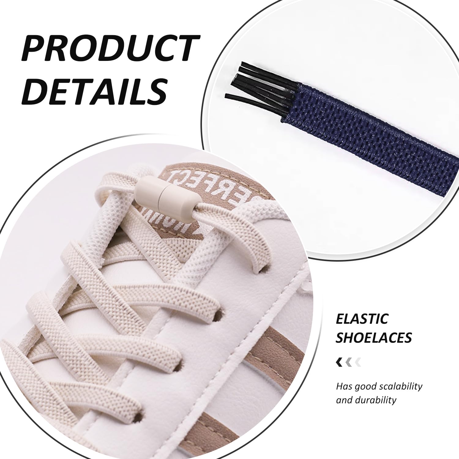 2 Pares De Cordones Elásticos Para Atar Libremente, Fijadores De Hebillas Para Cordones, Accesorios Para Calzado Deportivo, Diseño Ajustable, Adecuados Para Adultos Y Niños.