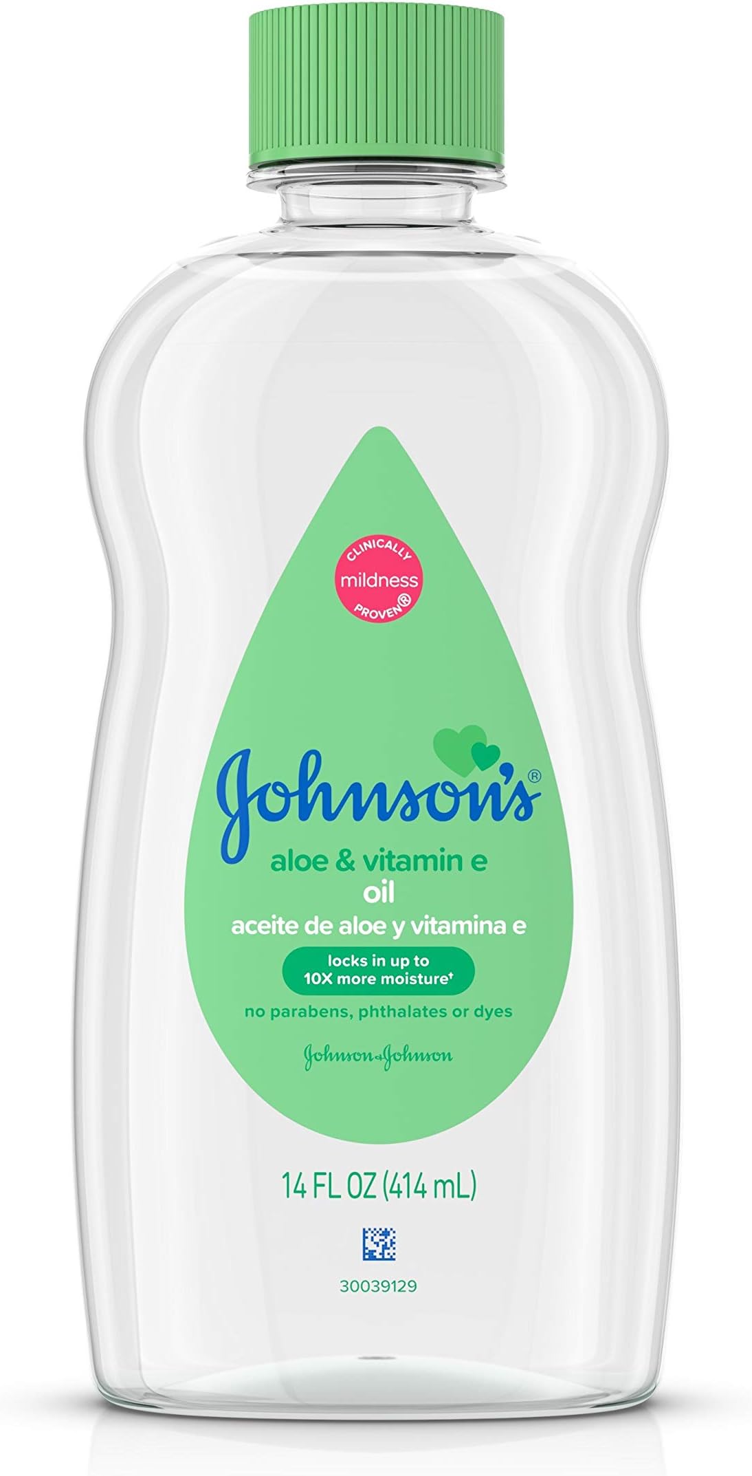 Oil, Mineral Oil Enriched with Aloe Vera and Vitamin E, 14 fl. oz