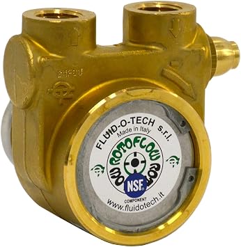 Lead Free Brass Rotary Vane Pump with Brass Key 250 gph 1/2" NPT