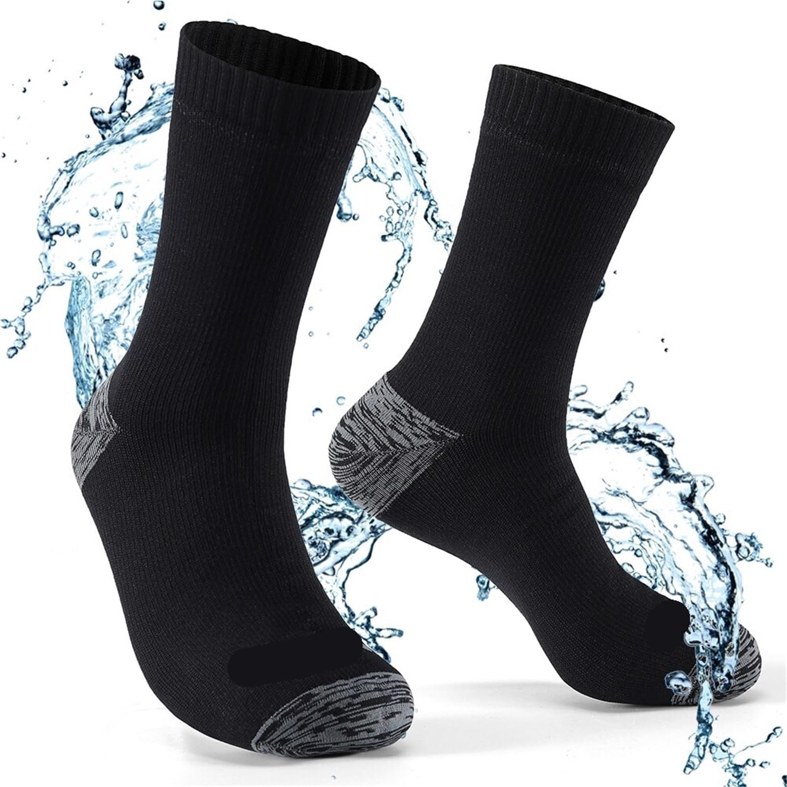Wasserdichte Socken 2 Pairs Waterproof Socks for Men Warm Snow Thermal Sports Sock Snowboard Cycling Ski Bicycle Winter FüR Wie Laufen