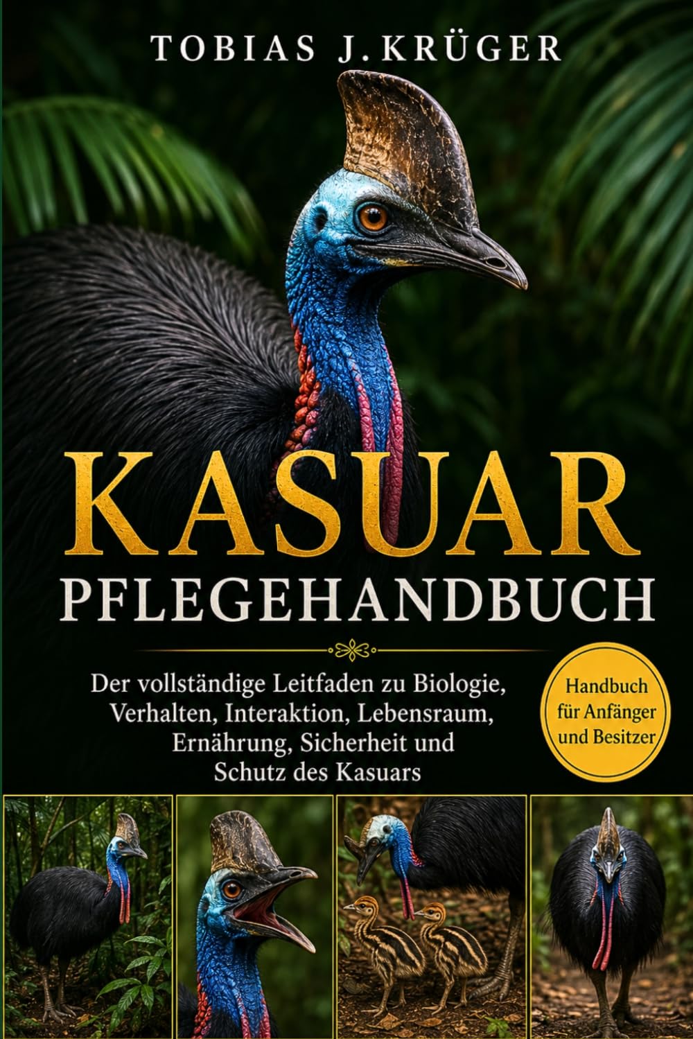 KASUAR PFLEGEHANDBUCH: Der vollständige Leitfaden zu Biologie, Verhalten, Interaktion, Lebensraum, Ernährung, Sicherheit und Schutz des Kasuars