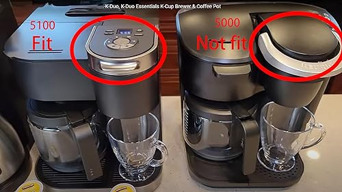 Miniatura 3 de Repuesto de cafetera de vidrio compatible con cafetera Keurig K-DUO 5100, no compatible con modelos K-DUO Essentials 5000 y 5500  K-DUO Generation2
