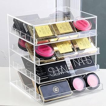 Amazon | アクリル収納ケース ショップ 個人の小物入れ 化粧収納