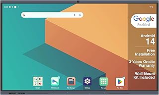 BIG VUE Pluss 55 Inch Android 14 Interactive Flat Panel Digital Board - All in 1, 8 GB RAM 256 GB ROM, Ai, 48MP Camera - M...