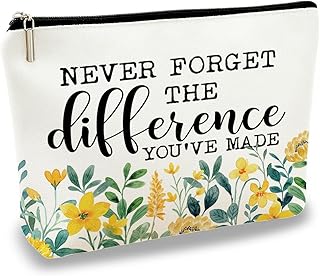 Bolsa de maquillaje de lona inspiradora, nunc...