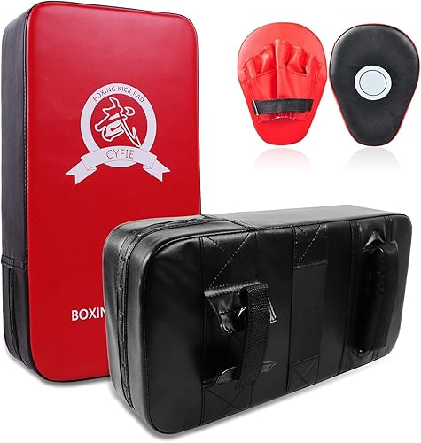 Miniatura 8 de SEISSO Kids Boxing Gloves Boxing Kick Pads Punching Mitts Set for Taekwondo Karate Training Target Focus Muay Thai Pads Punch Kicking Strike MMA