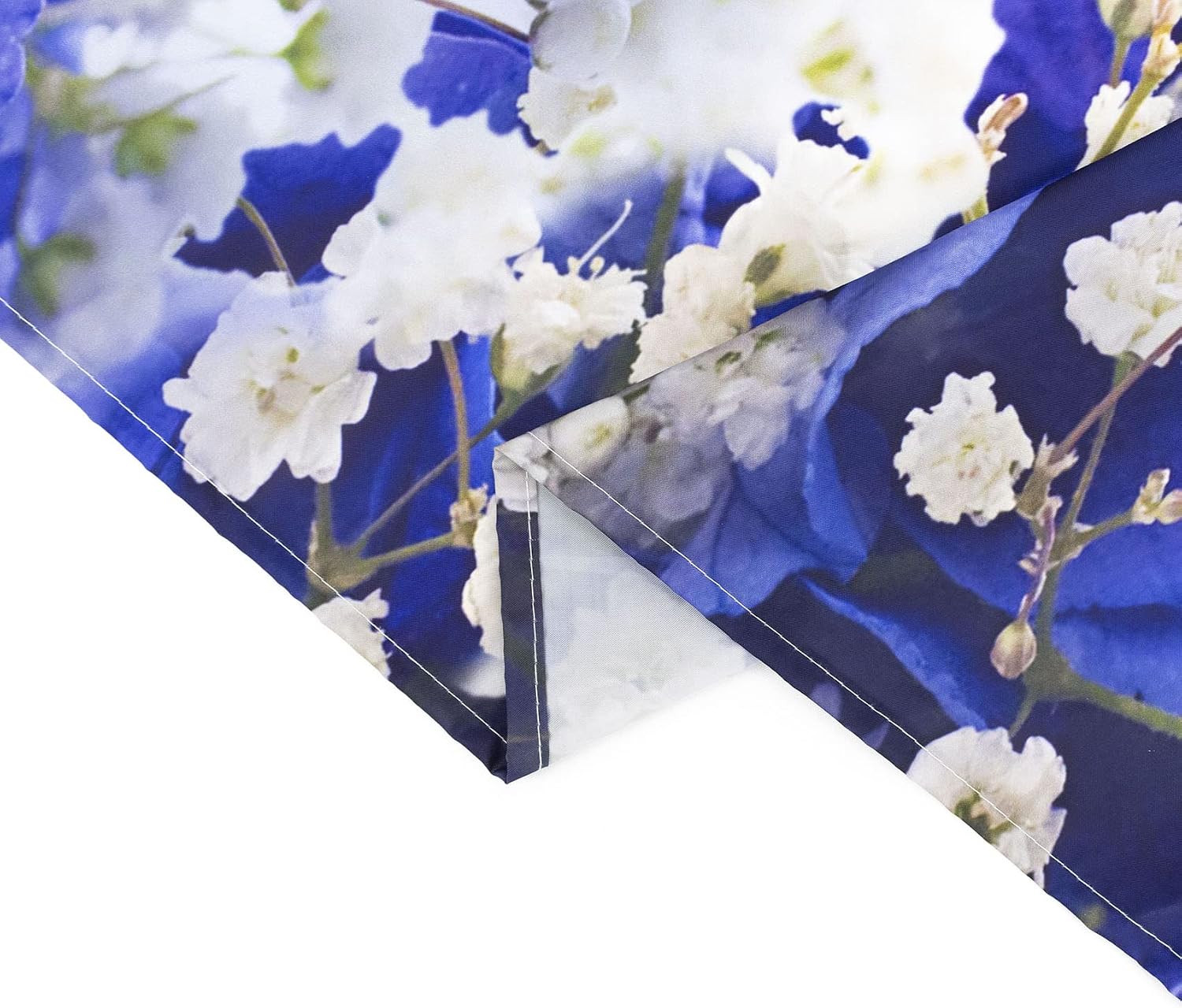 EOBTAIN Flowers Birds Shower Curtain Set Hummingbird Shower Curtain Blue White Floral Butterfly Botanical Plant Modern Aesthetic Bathroom Rugs Polyester Waterproof 12 Hooks 72X72 Inches