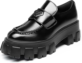 Women's Chunky Loafers Platform Comfortable Slip-On Dressy Business Casual Fashion Outfit Loafer Shoes