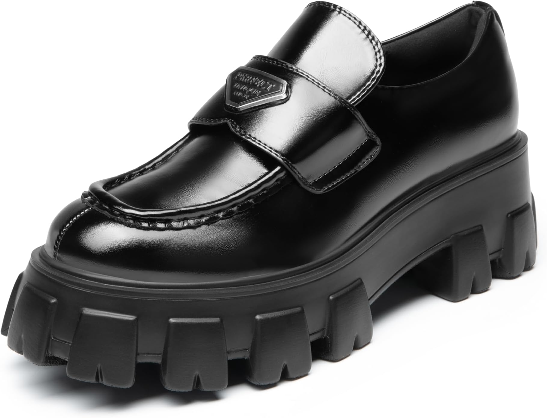 Women's Chunky Loafers Platform Comfortable Slip-On Dressy Business Casual Fashion Outfit Loafer Shoes