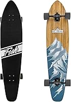 Vista 7 de FISH SKATEBOARDS Longboard Skateboard de Descenso de 41 Pulgadas Through Deck 8 Capas Arce Canadiense, Cruiser Completo, Estilo Libre