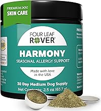 Harmony - Skin & Coat Supplement with Quercetin for Dogs - Balanced Histamine Support for Seasonal and Environmental Allergies - Veterinarian Formulated