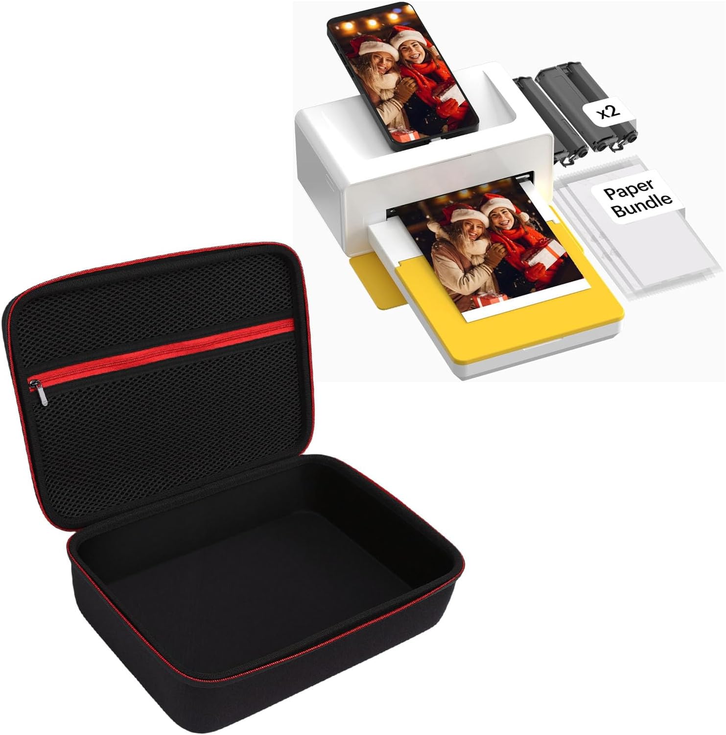 Annadue Чехол для хранения мгновенного фотопринтера Dock WiFi 4x6 дюймов, док-станции Dock Plus 4 PASS, чехол для переноски мгновенного фотопринтера