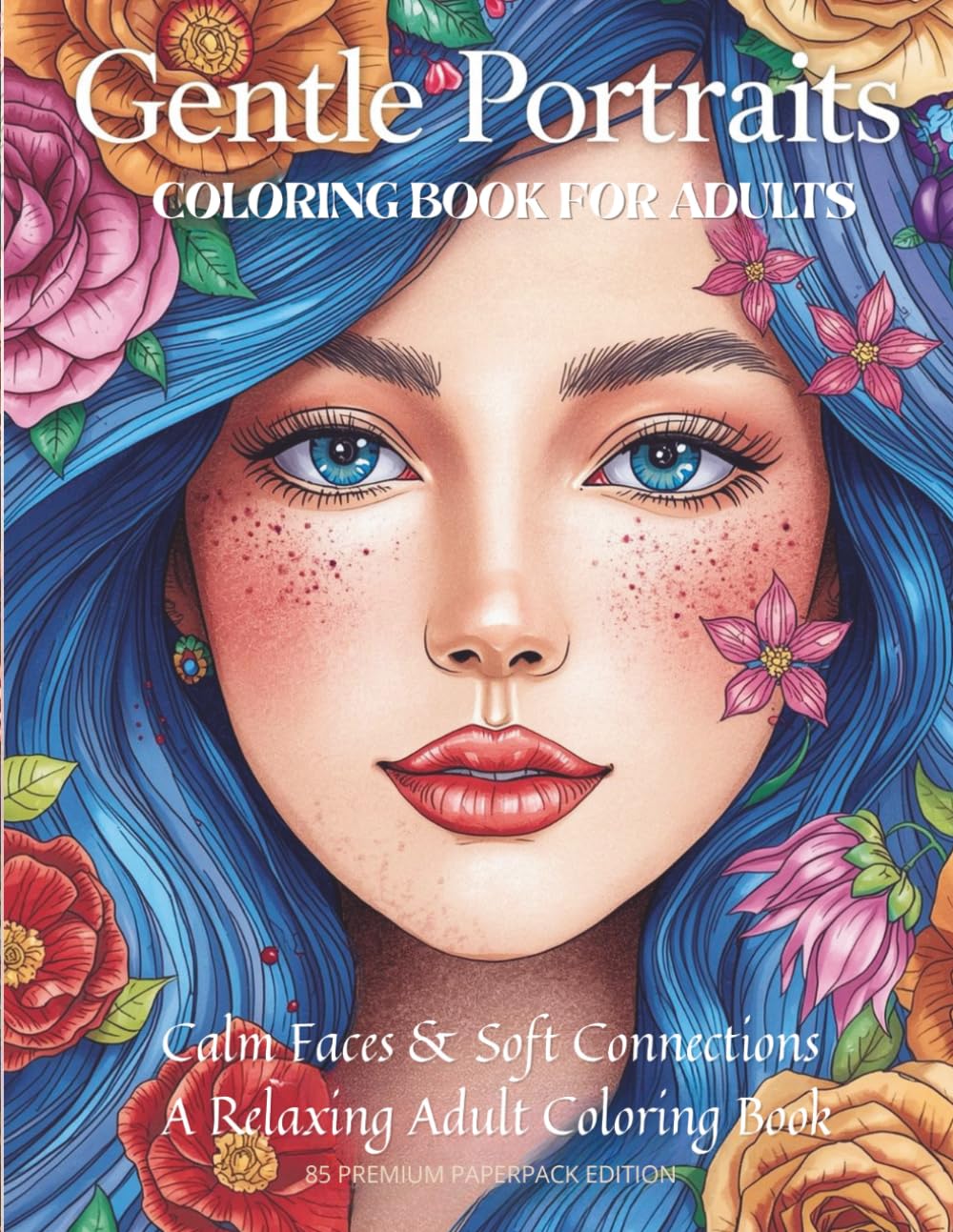 Gentle Portraits Coloring Book for Adults: Calm Faces, Soft Connections & Relaxing Moments for Mindful Coloring