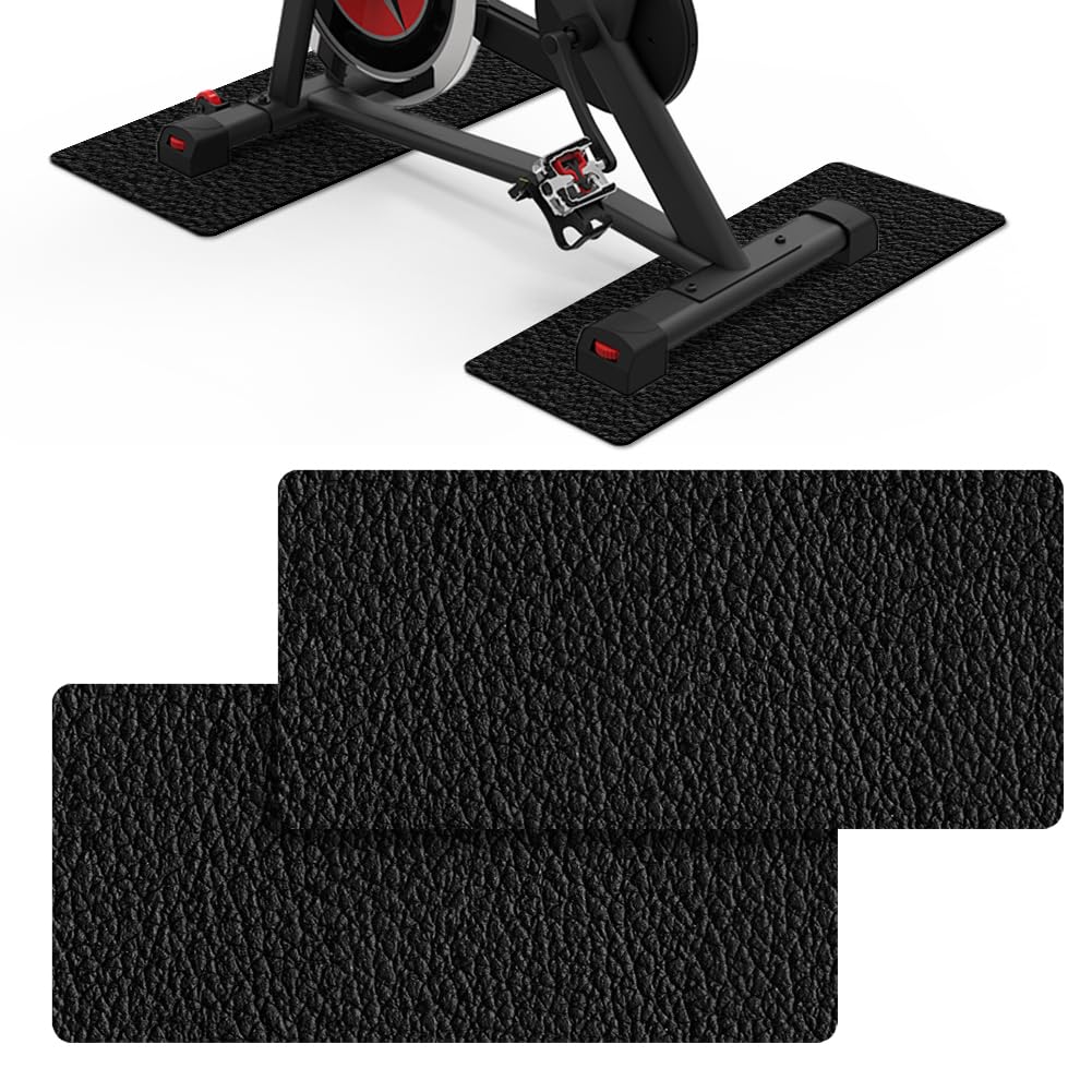 Tappetino protettivo antiurto per pavimenti in tapis roulant, spessore 6 mm, antiscivolo, per attrezzi da fitness, in PVC, per attrezzature sportive, due pezzi (28 x 70 x 0,6 cm)