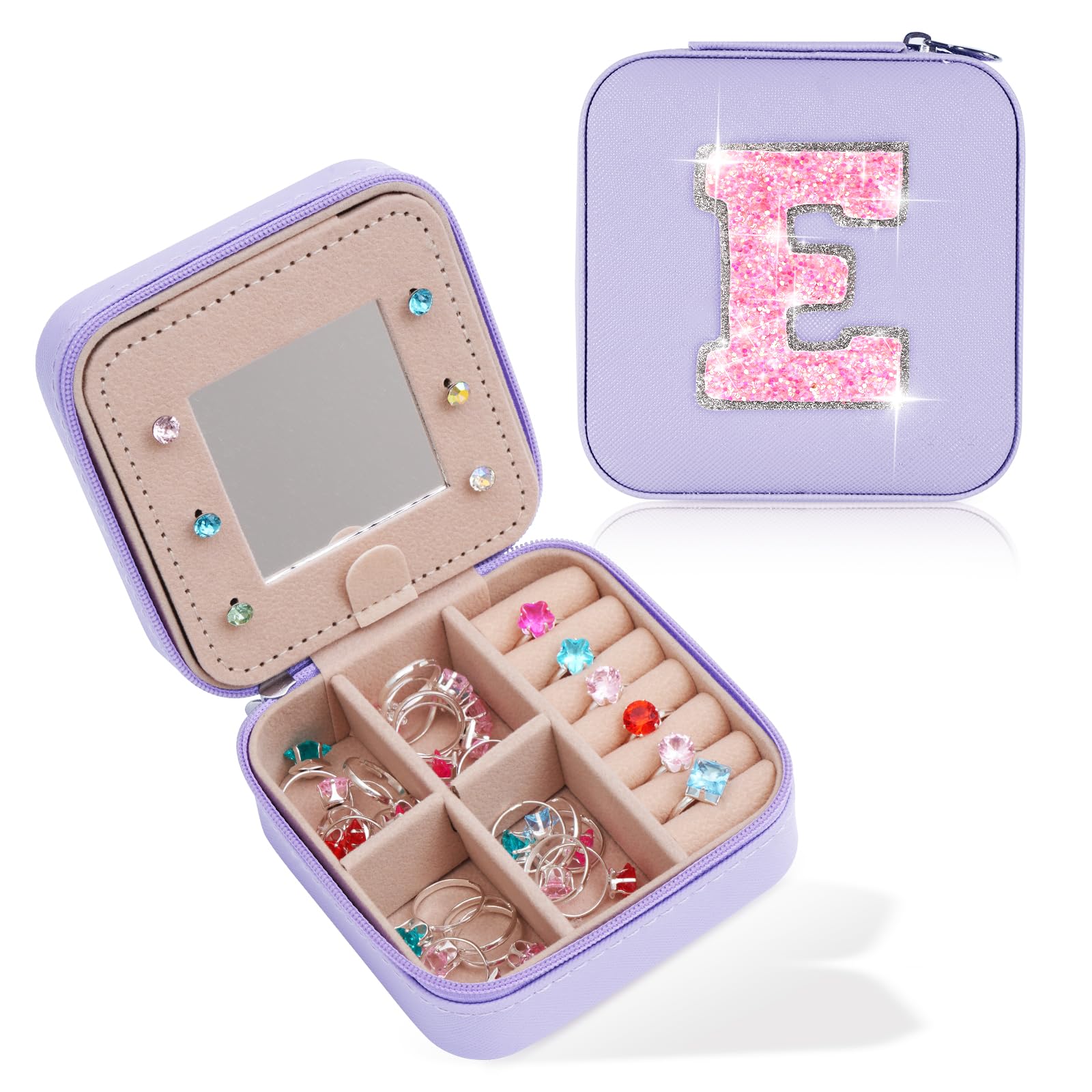 Travel Essentials for Women - Travel Accessories Travel Stuff Mini Jewelry Organizer Jewelry Case for Traveling Cute Personalized