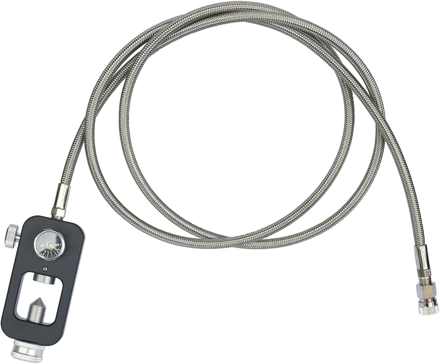 GFSP HPA Tank Fill Adapter Scuba Fill Station with 24"/36"/72" High Pressure Whip