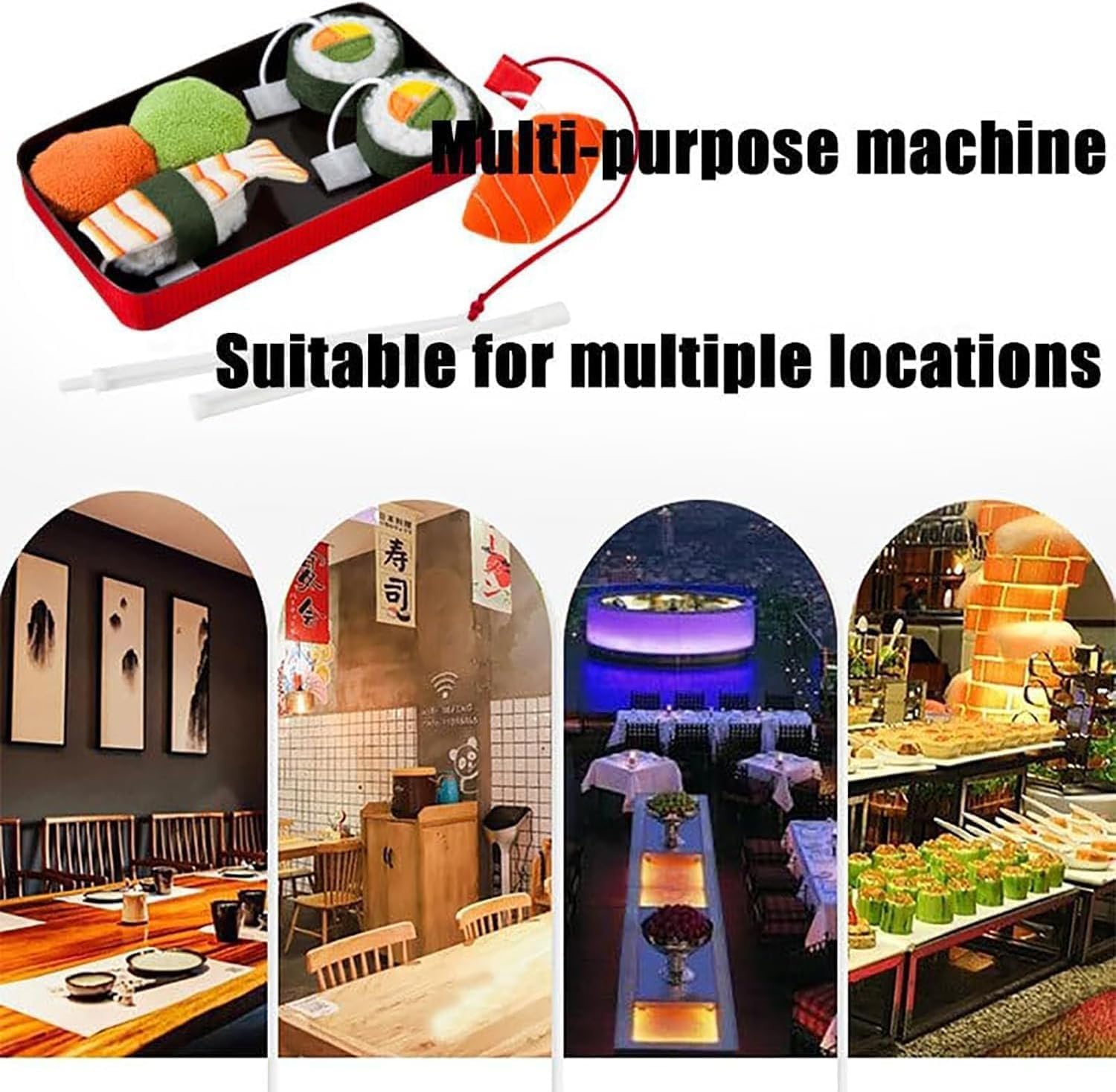 Stainless Steel DIY Sushi Roller Machine, Manual Sushi Rolling Machine, Sushi Maker for Making Sushi Rolls, High Production Efficiency, for Roll Making(Circular roll)