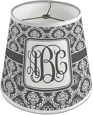 Monogrammed Damask Empire Lamp Shade