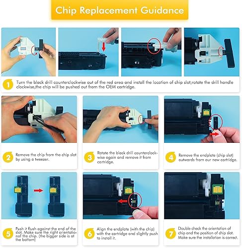 Miniatura 6 de Toner Bank Cartucho de tóner de repuesto compatible para HP 206X W2110X 206A W2110a para HP Pro MFP M283FDW M255DW M283CDW M283 M255 tinta negra