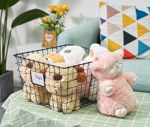 Miniatura 5 de Paquete de 4 canastas de almacenamiento de alambre hechas a mano para organizar artículos del hogar, organización de despensa, encimera de baño,