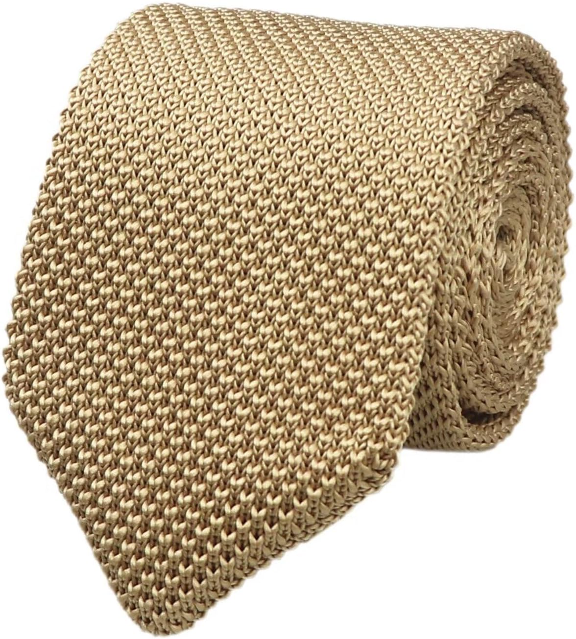 Men's 2" Vintage Casual Formal Skinny Knit Tie Knitting Necktie Pointed Bottom