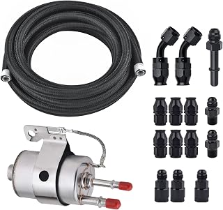 EVIL ENERGY LS Swap Fuel Filter Regulator 58PSI with 6AN PTFE EFI Fuel Hose Kit