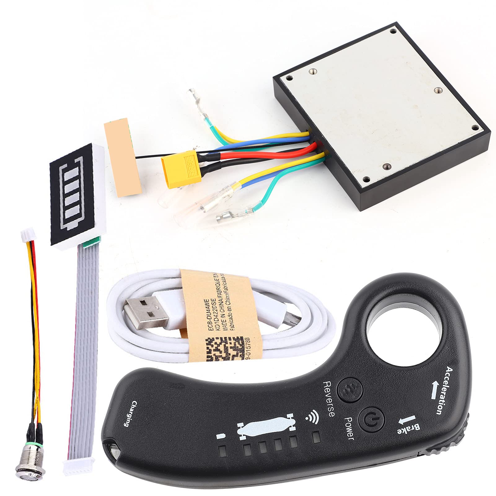 Electric Skateboard Longboard Dual Drive ESC Substitute Control Mainboard with LED Indicator Displays Status,Adjustable 4 Speed Modes