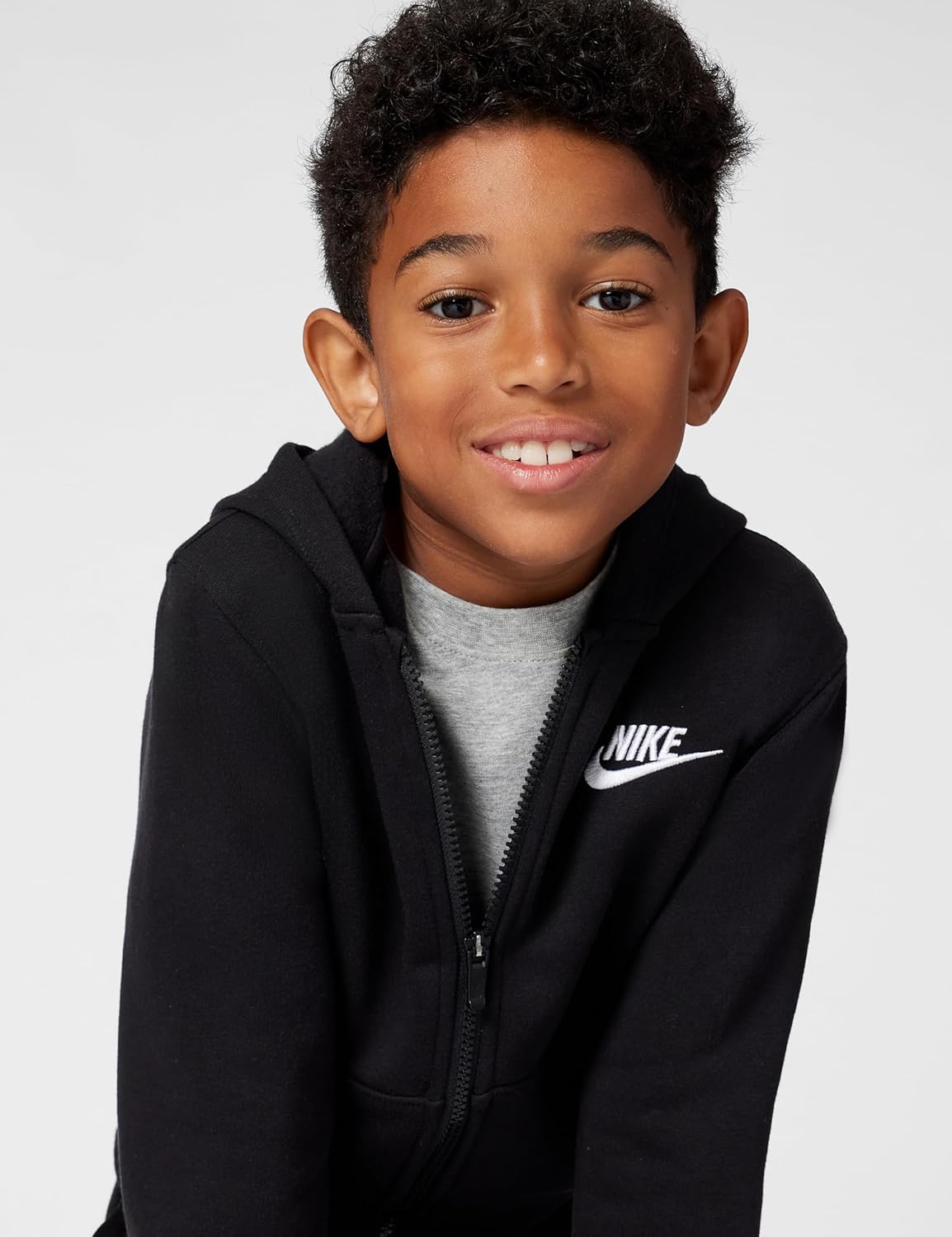 Nike Kids' Sportswear Club Fleece Full-Zip Hoodie - Image 2
