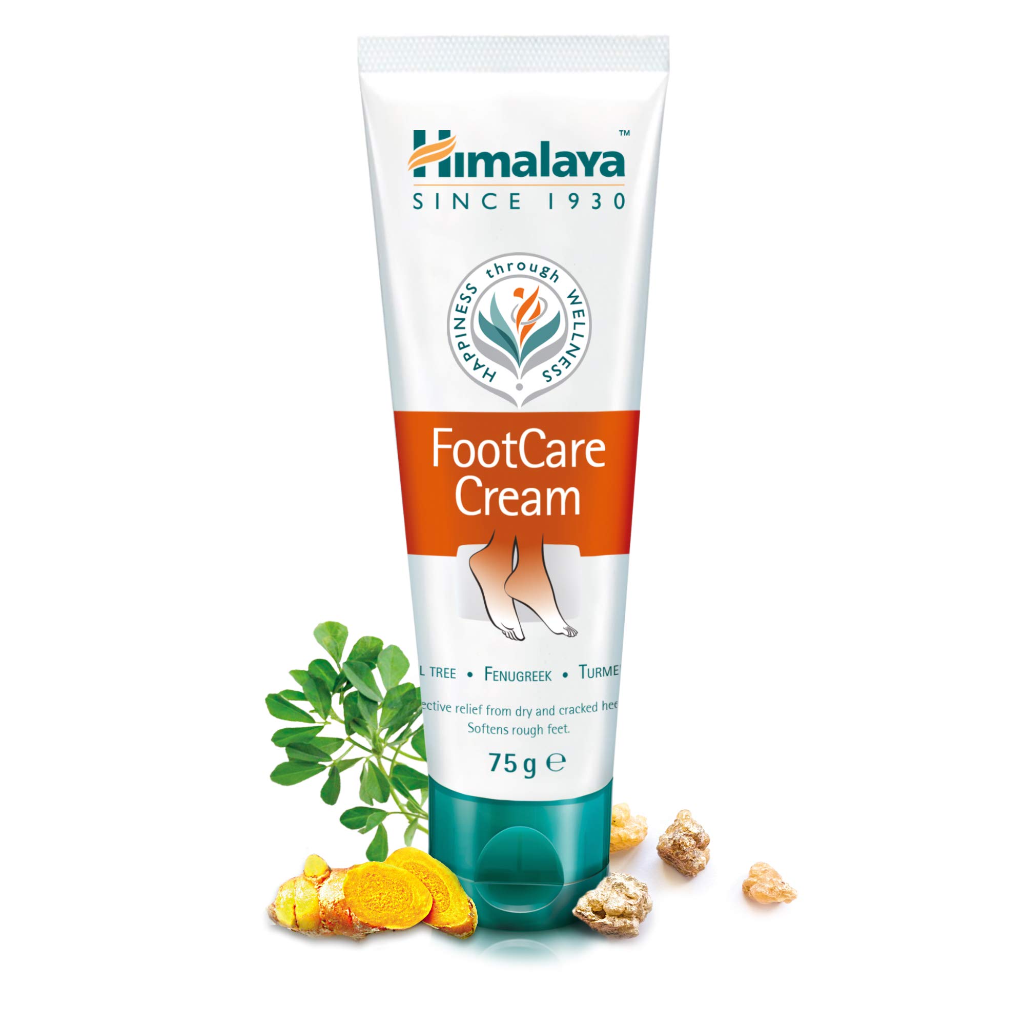 Himalaya Since 1930 Herbals Foot Care Cream, Dry & Cracked Heels, with antiseptic & Moisturizing Benefits- 75G