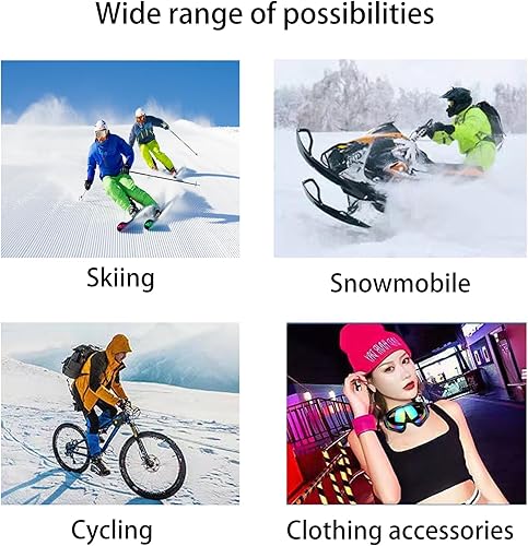 Miniatura 6 de GZTFPQ Gafas de esquí sobre gafas de esquísnowboard para hombres, mujeres y jóvenes, 100% protección UV, espuma antiarañazos, a prueba de polvo