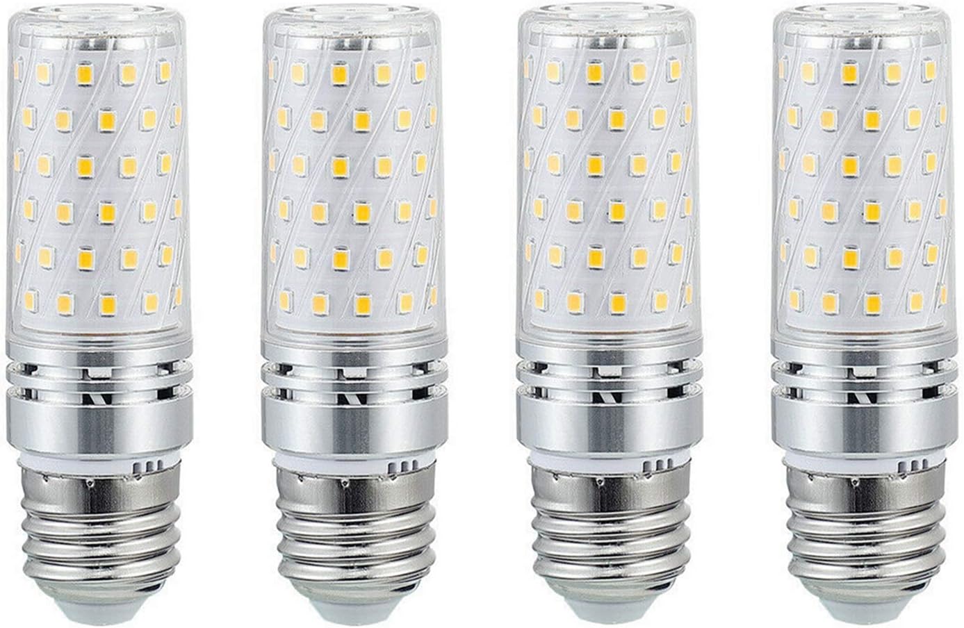 JKLcom E27 LED Corn Bulbs 15W LED Candle Bulbs 15W LED Candelabra Light Bulbs,120W Incandescent Bulbs Equivalent,Warm White 3000K,E26/E27 Medium Base, Non-Dimmable, Pack of 4