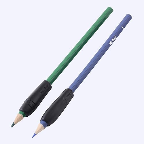 Miniatura 9 de Mr. Pen - Empuñaduras para lápices y bolígrafos, paquete de 12, color negro, empuñaduras para lápices para adultos, empuñaduras de goma