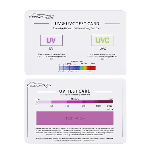EIDEAL™ | UV & UVC Test Card & UV Intensity