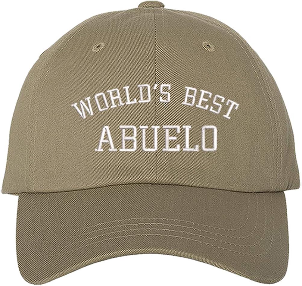 Worlds Best Abuelo Embroidered Baseball Hat - Worlds Best Abuelo Dad Hat