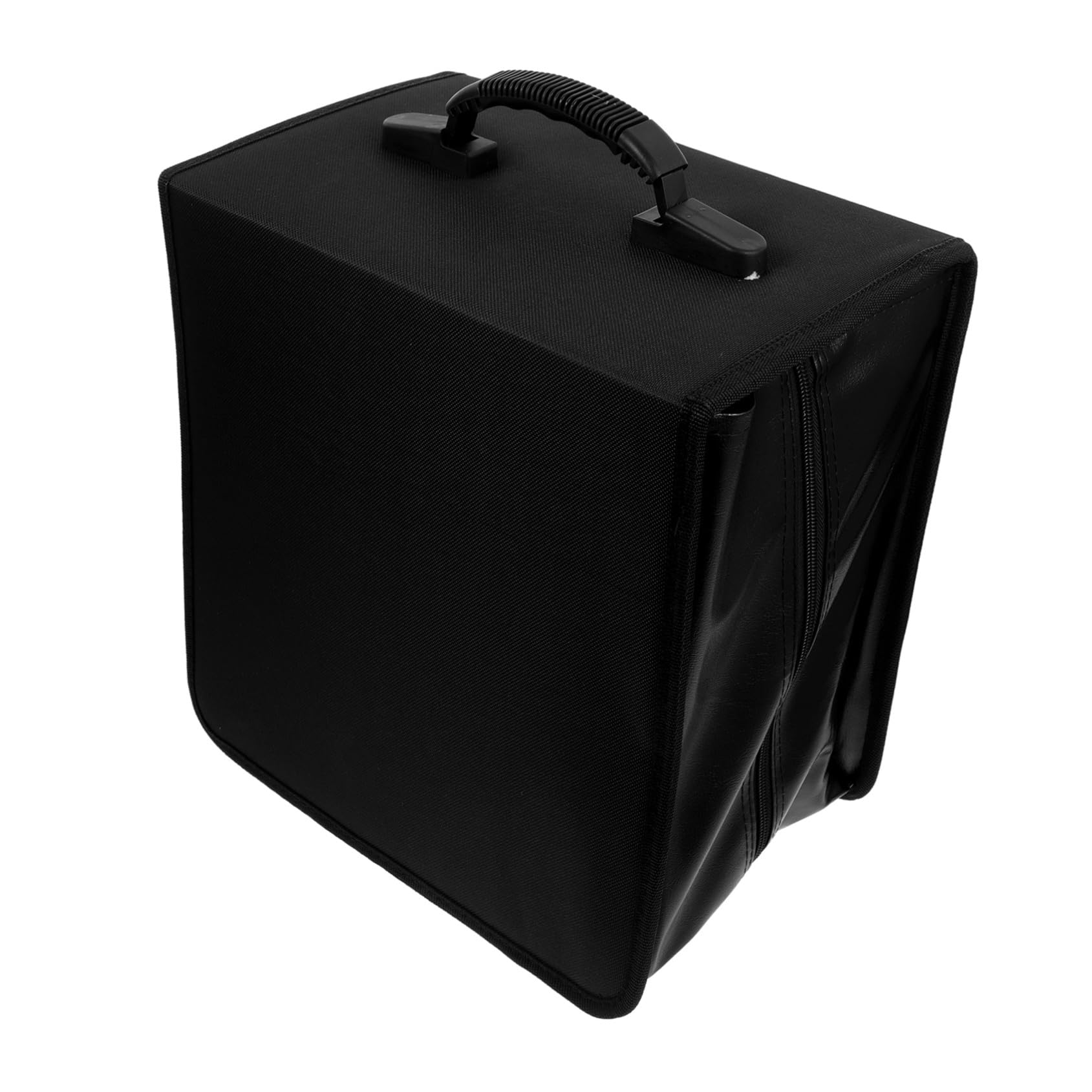 Duży Organizer Płyt Cd Dvd z Wytrzymałej Skóry PU Etui z Uchwytem Pojemny Binder Do Przechowywania i Ochrony Kolekcji Samochodzie i Podróży Czarny