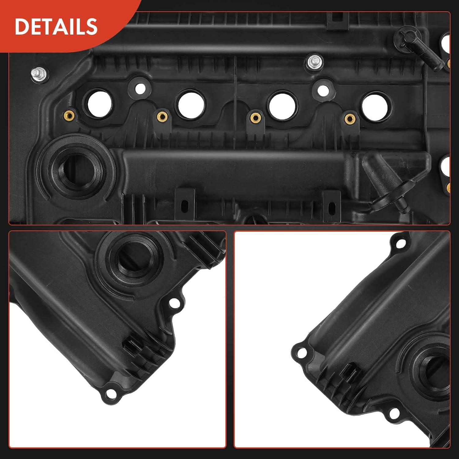 A-Premium Engine Valve Cover, with Gasket, Compatible with Hyundai Elantra 2017-2018, Kona 2018-2019 & Kia Forte 2017-2018, L4 2.0L DOHC, Replace # 224102E700