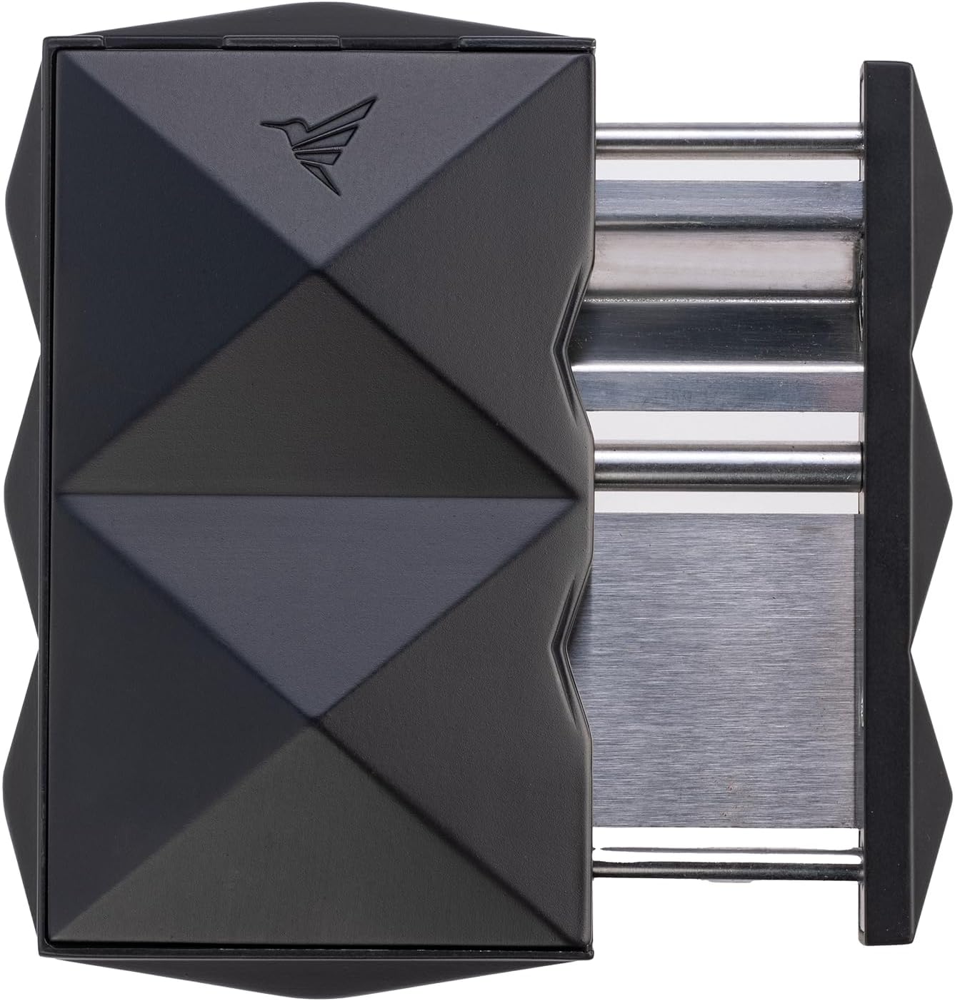 Colibri Quasar SV-Cut Cigar Cutter – Stainless Steel Spring-Loaded V Cutter, Deep Precision Cut up to 60+ Ring Gauge, Ergonomic Design, Premium Cigar Accessory (Black)