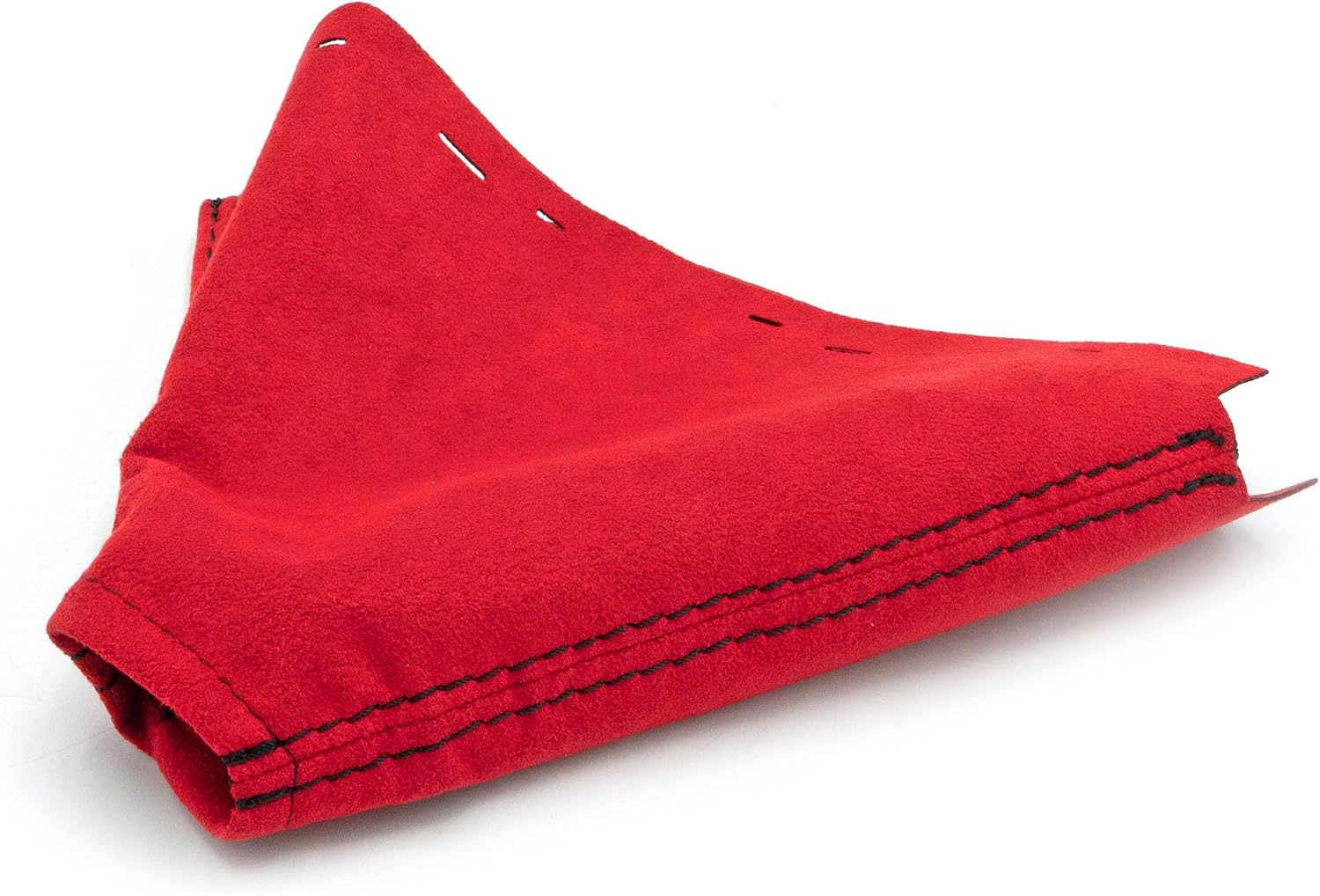 Billetworkz Premium Shift Boot for Subaru STI (2015-2021) - Made with Genuine Alcantara Material, Red/Black Stitching