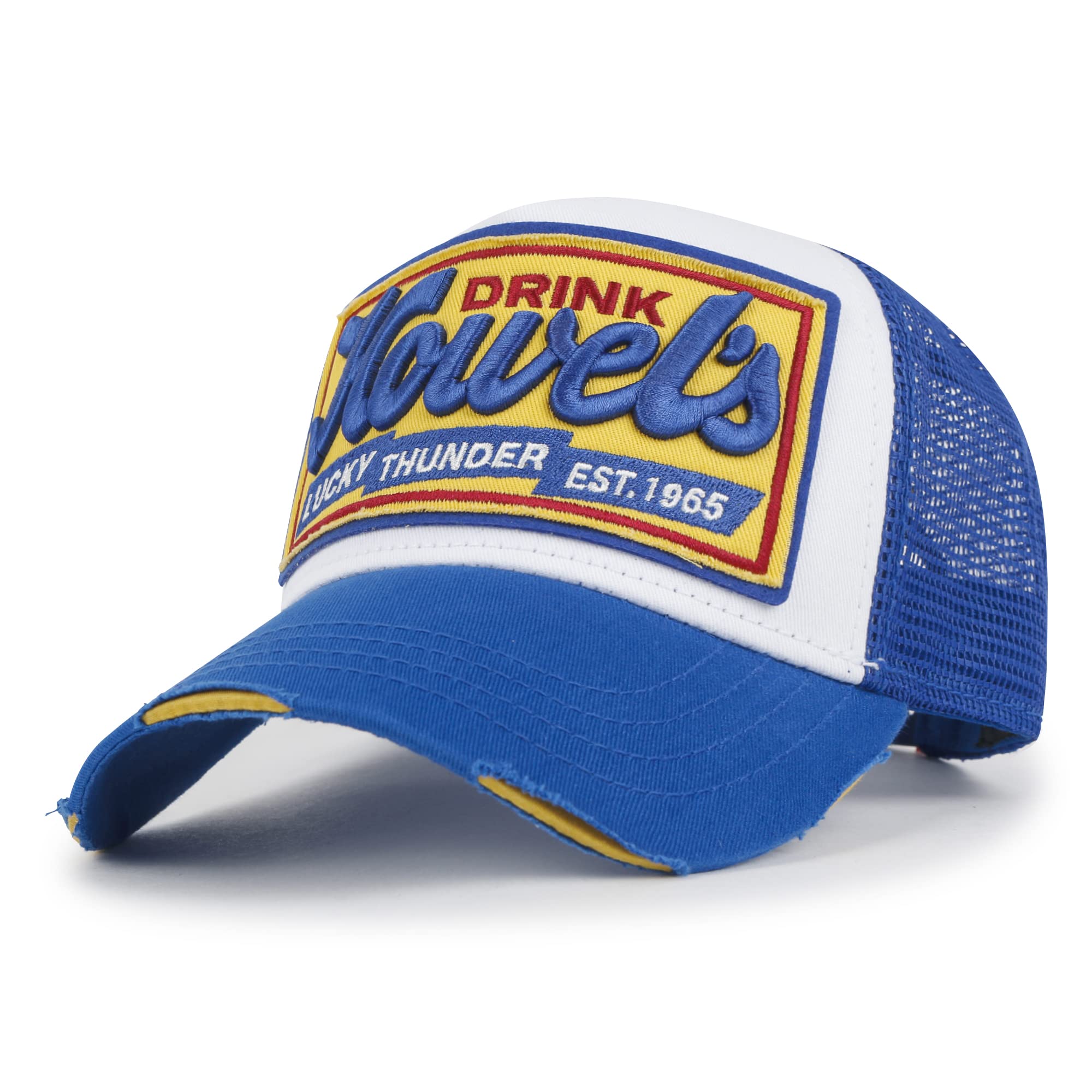 Premium Howels Embroidery Vintage Baseball Cap Distressed Trucker Hat