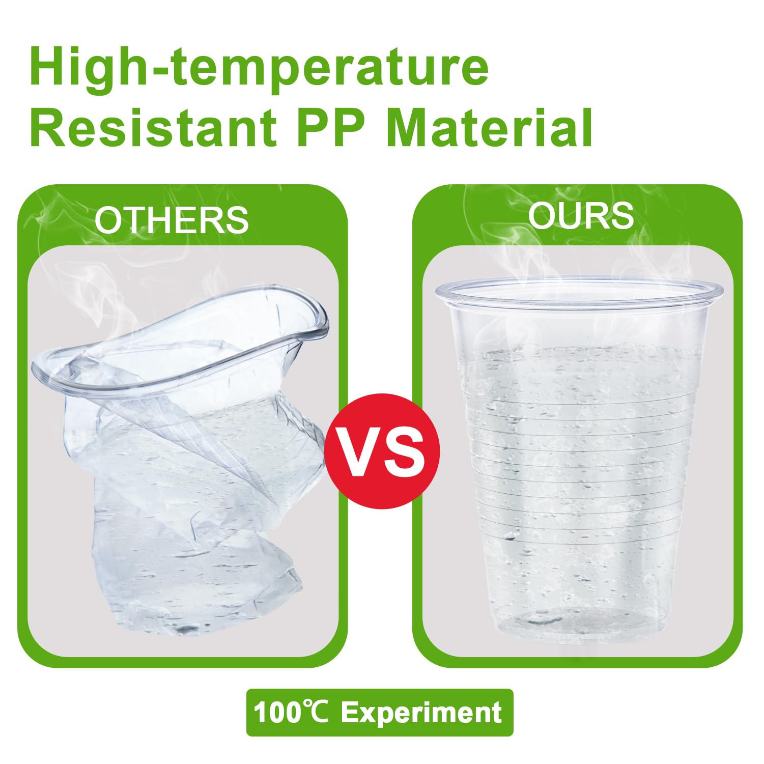 Clawsoff 500 Pack 9 oz Clear Plastic Cups Disposable Clear Water Cups — Amazon image 3