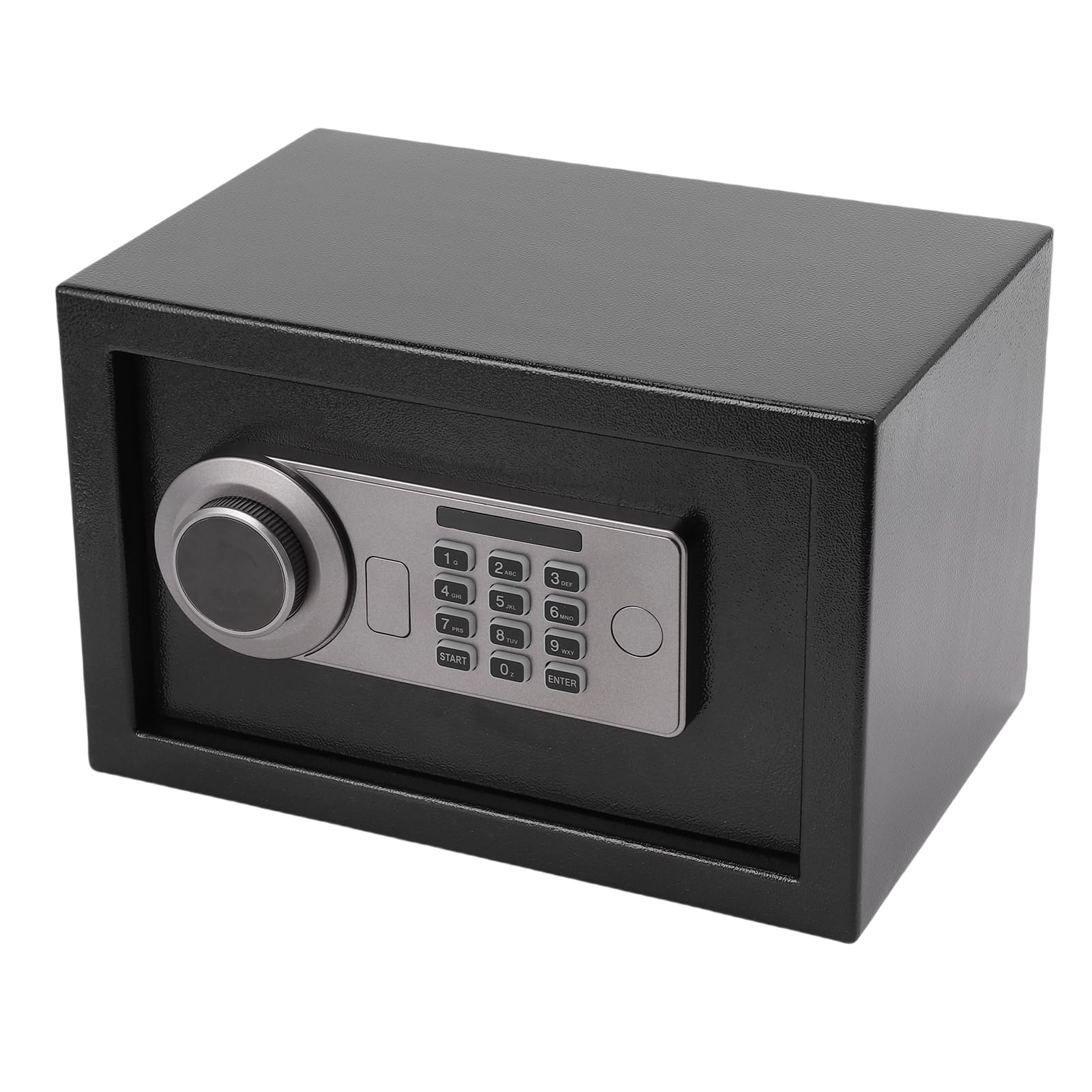 Eujgoov Cassaforte Domestica 7,87 X 12,2 X 7,87 Pollici, Password e | Cassetta di Sicurezza, Acciaio Al Carbonio Addensato, Accesso con Password e Chiave, Deposito per la Casa e il Viaggio,