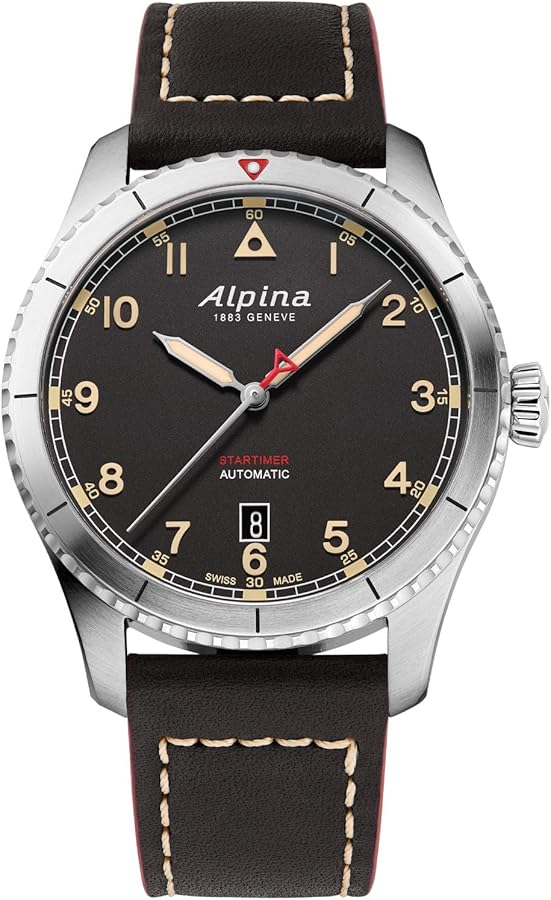 Amazon.com: Alpina Startimer Swiss Automatic 3-Hand Stainless