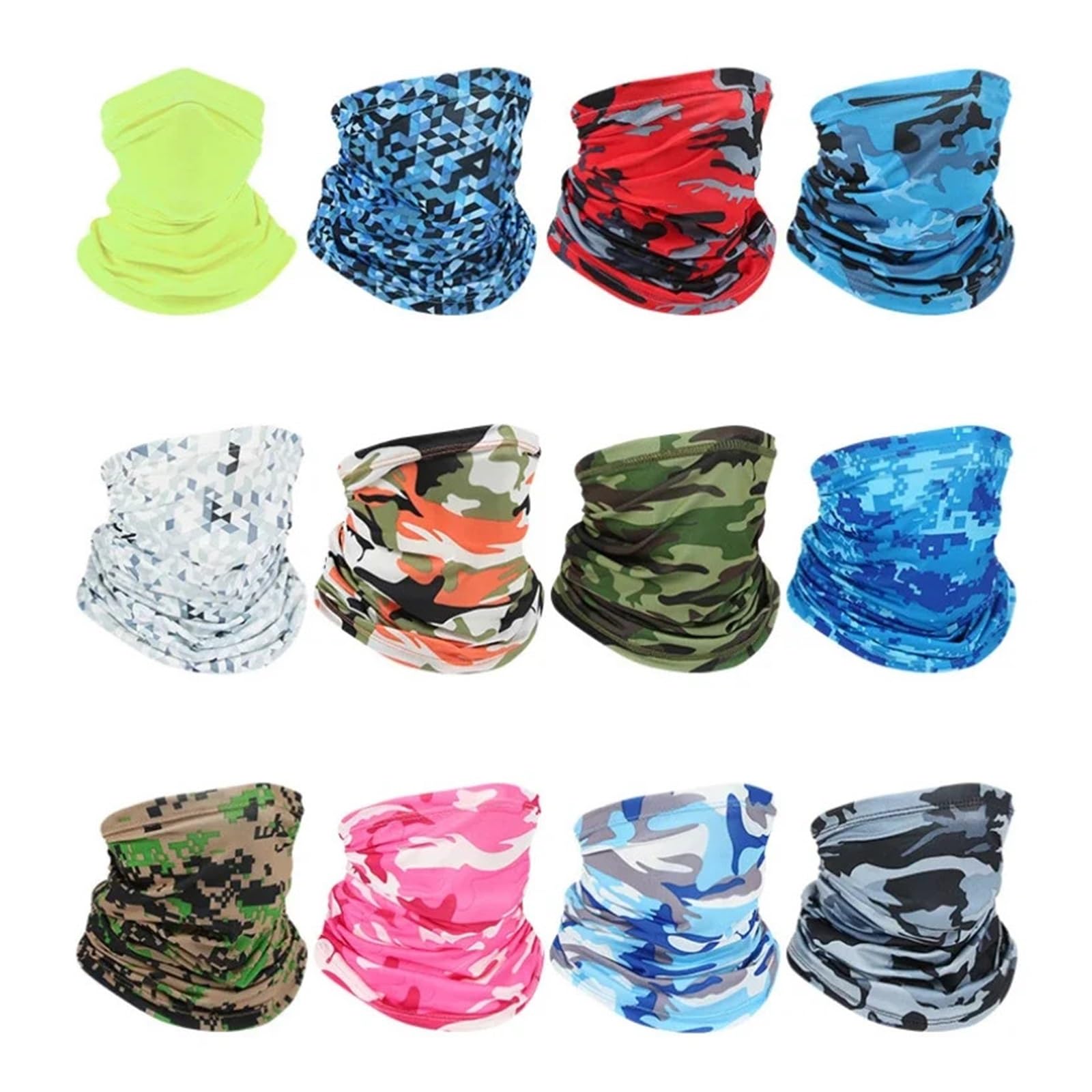 Genérico Compatible con máscara protectora for la cara, bufanda transpirable de secado rápido for pesca al aire libre, ciclismo y motocicleta