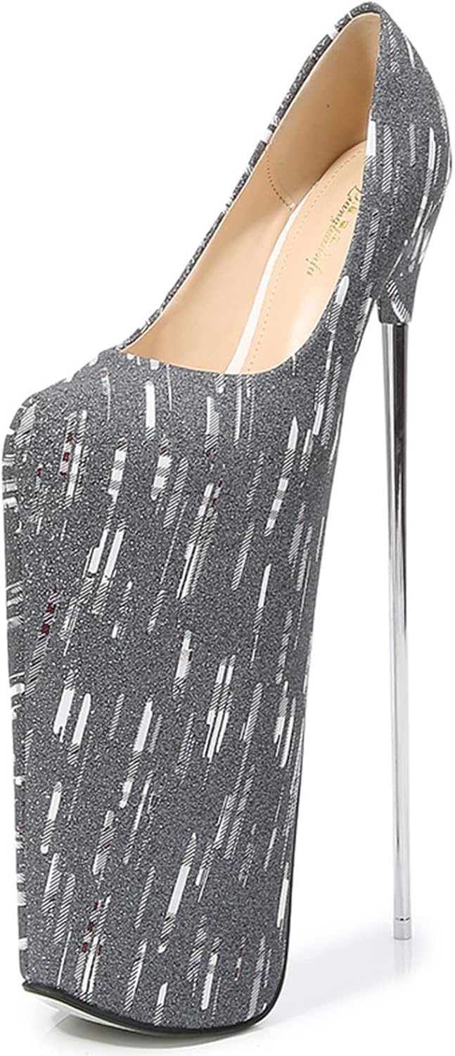 platform snakeskin heels