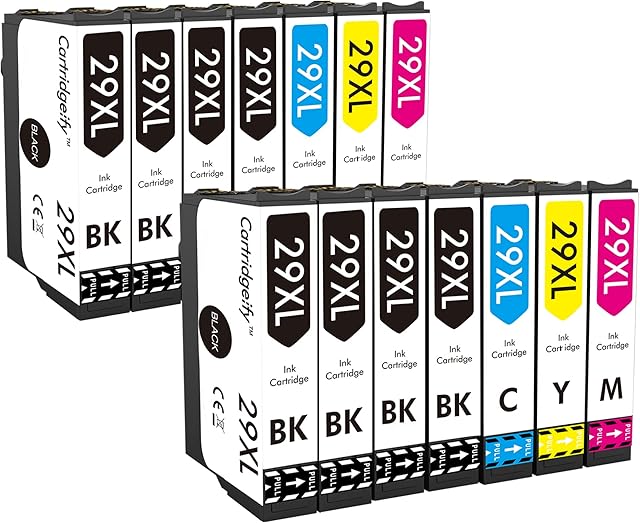 Cartridgeify 29 XL Ink Cartridges Compatible with Epson 29 29XL Multipack (14-Pack), for Expression Home XP-245 XP-247 XP-255 XP-345 XP-355 XP-432 XP-435 XP-235 XP-257 XP-335 XP-342 XP-352 XP-442