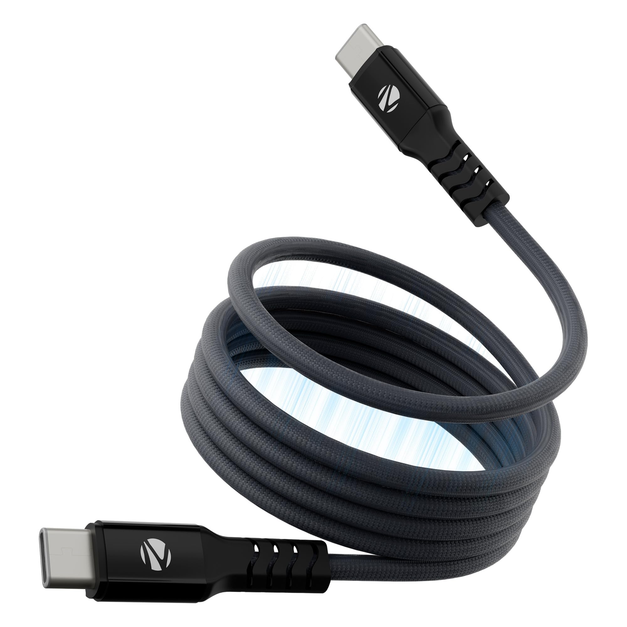 Zebronics Type C - Type C Magnetic Braided Cable, 60 Watts, Upto 480Mbps Data Sync, Fast Charging, 1 M, Compatible with iPhone 15 & 16 Series, iPad, MacBook, Samsung, Android (Wattz 60MCC1, Dark Blue)-image-32