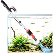 AKKEE Aquarium Vacuum Gravel Cleaner Handle Control, 8 in 1 Multifunctional 36W Electric Fish Tank Cleaner Vacuum for Automatic Water Change, Wash Sand, Water Circulation and Timed Off