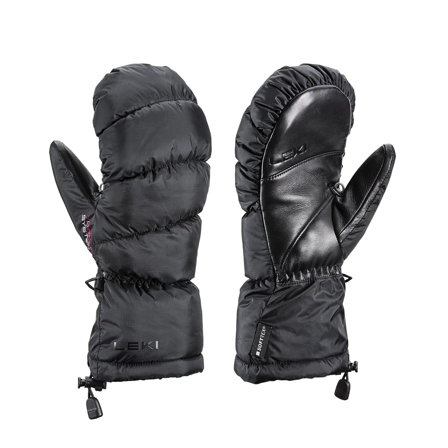 LEKI Damen Glace 3D Handschuhe, Black, EU 7.5 Fashion